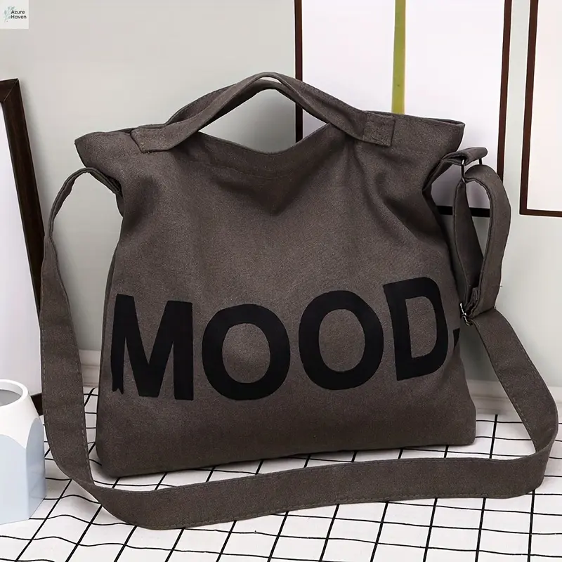 A&H    Casual Single Shoulder Handbag Made of Multi-layer Canvas, Ideal for Men and Women's Commuting, Fitness and Outdoor Pursuits