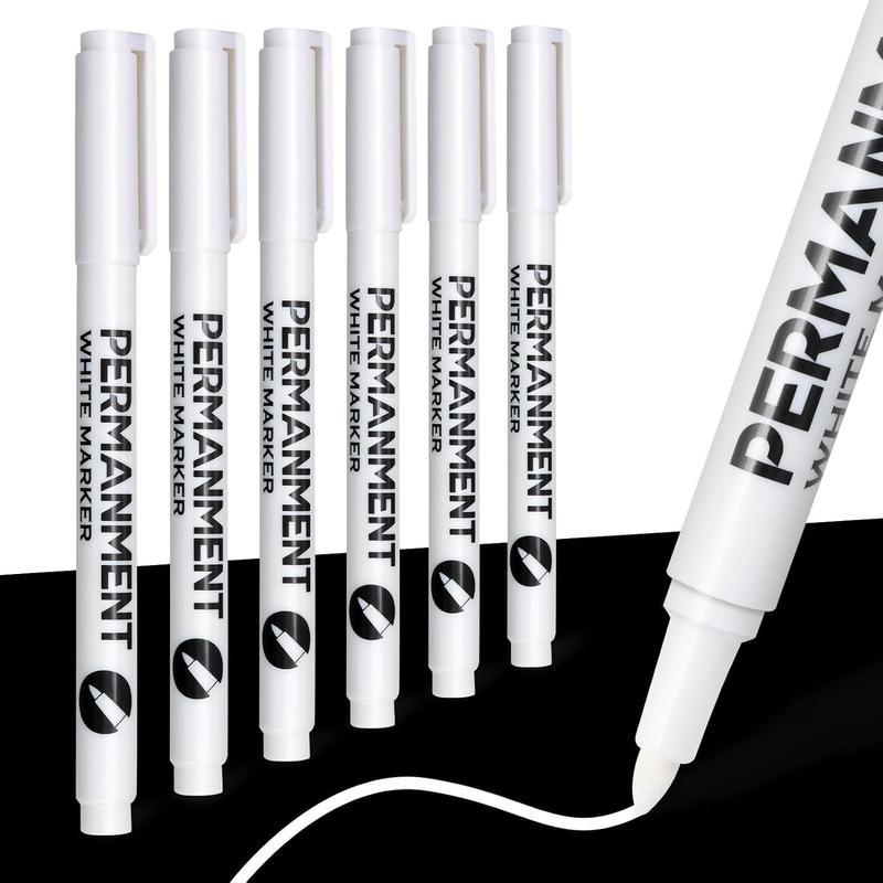 gel pens White Permanent Markers with Fine Tip for Precise and Detailed Writing or Drawing 0