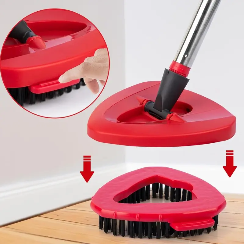 Adapted to O-Cedar RinseClean large triangular cleaning brush to replace mop head 0