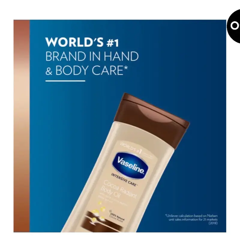 Pack of 3 Vaseline Intensive Care Body Oil Cocoa Radiant 200ml Body Care Moisture radiance 1