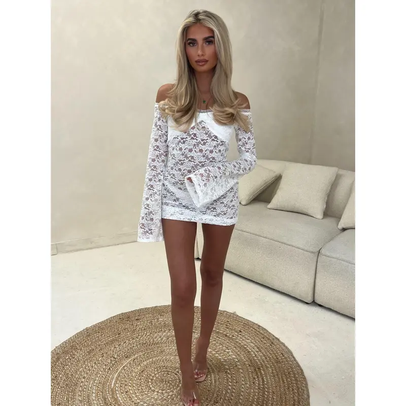 HARPER Lace Flare-Sleeve Mini Dress – Available in S, M, L 8