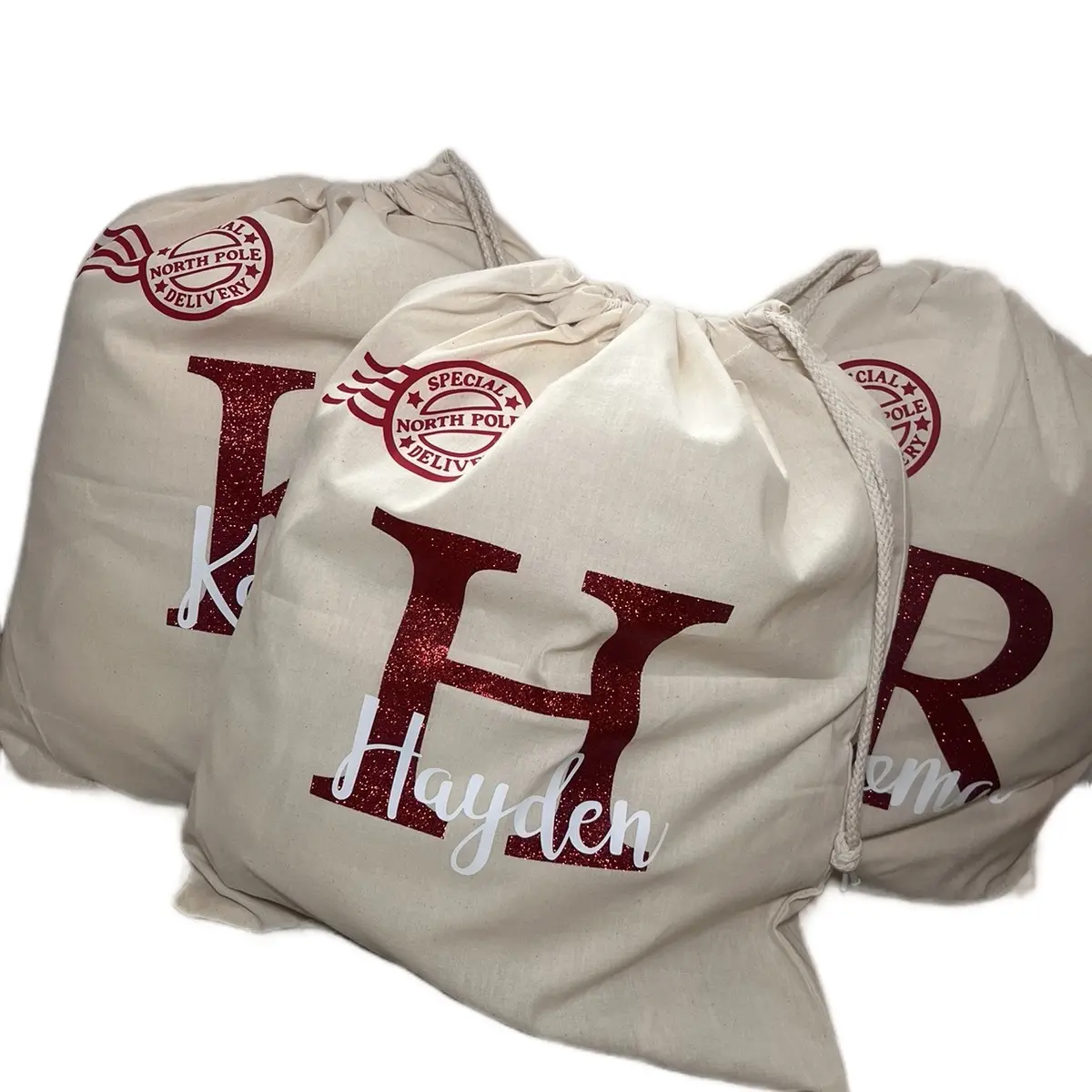 Personalised Santa Sacks - Festive Party Gifts