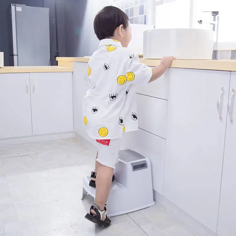 Step Up Stool Kids Childrens Non Slip Dual Height Toddlers Toilet Potty Training Double Step 7