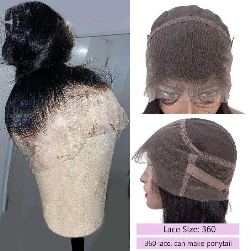 Product Introduction of 30 32 Inch 360 Lace Front Wigs Human Hair Body Wave HD Lace Front Wigs Human Hair Pre Plucked for Women Brazilian Virgin 360 Full Lace Human Hair Wigs Pre Plucked with Baby Hair Natural Color 26