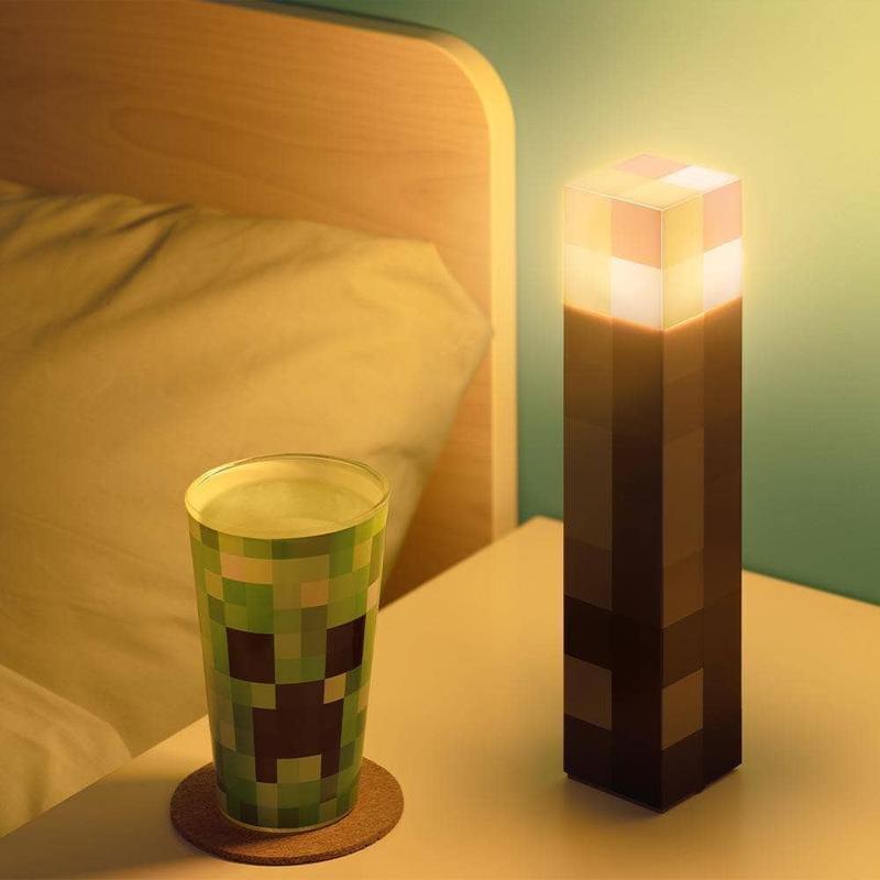 Product Introduction of Minecraft Game Torch Lamp Led Night Light Home Decors USB Rechargeable Kids Gift MC Wall mountable Game fans Home Decoration Gifts for Gamers Soft light without glare 17