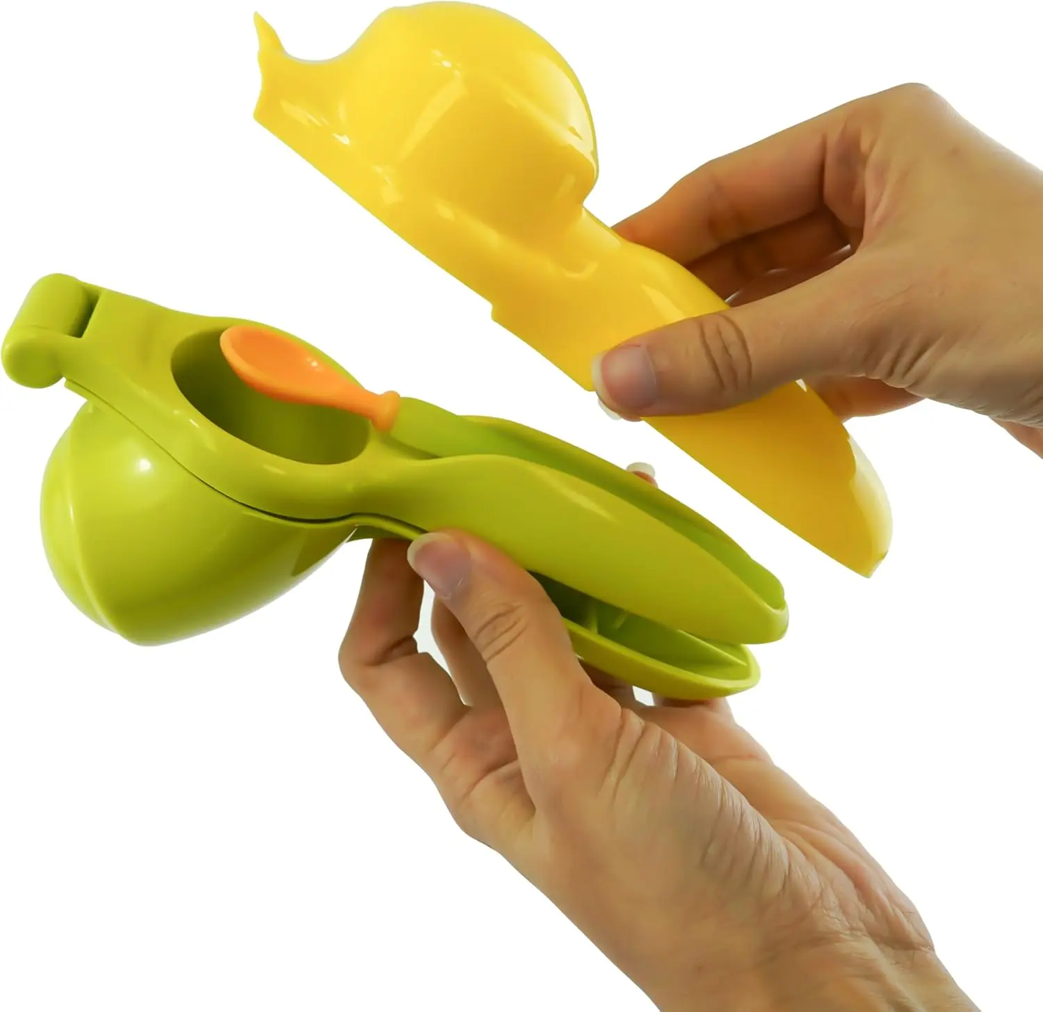 Baby Food Smasher, Mini Masher for Baby Food, Squeeze Station, Vegetable Smasher, Lemon Squeezer, Toddler Feeding Spoon, Soft Fruit Masher 3+Months