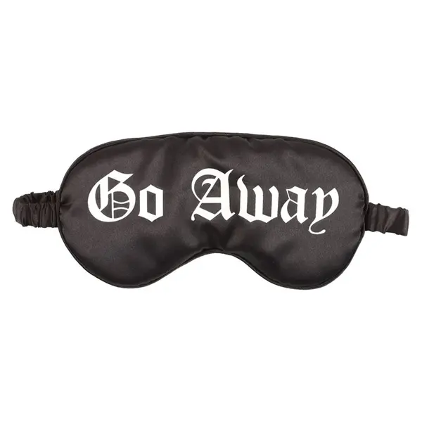 Go Away Gothic Satin Sleep Mask 0