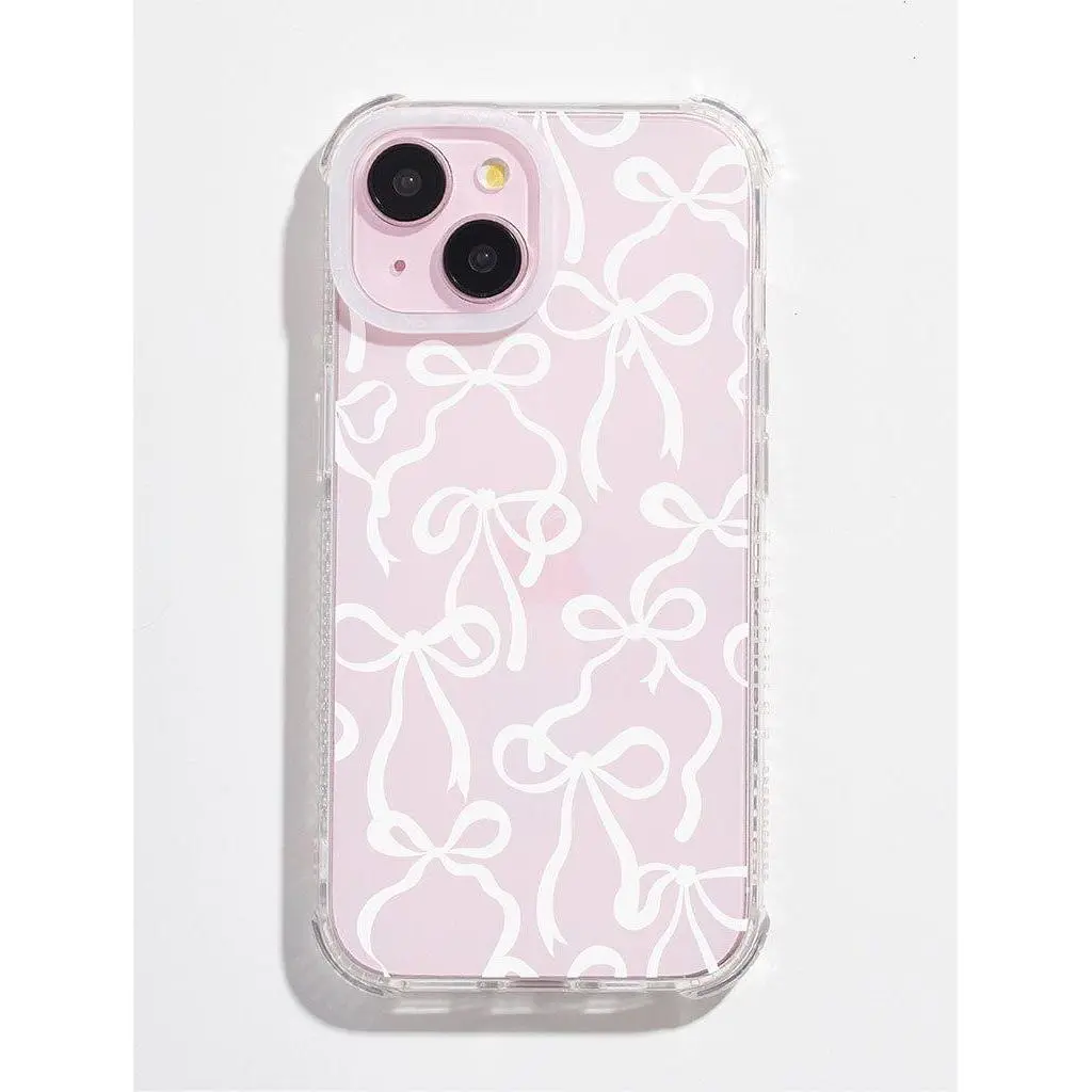White Bows Shock Phone Case