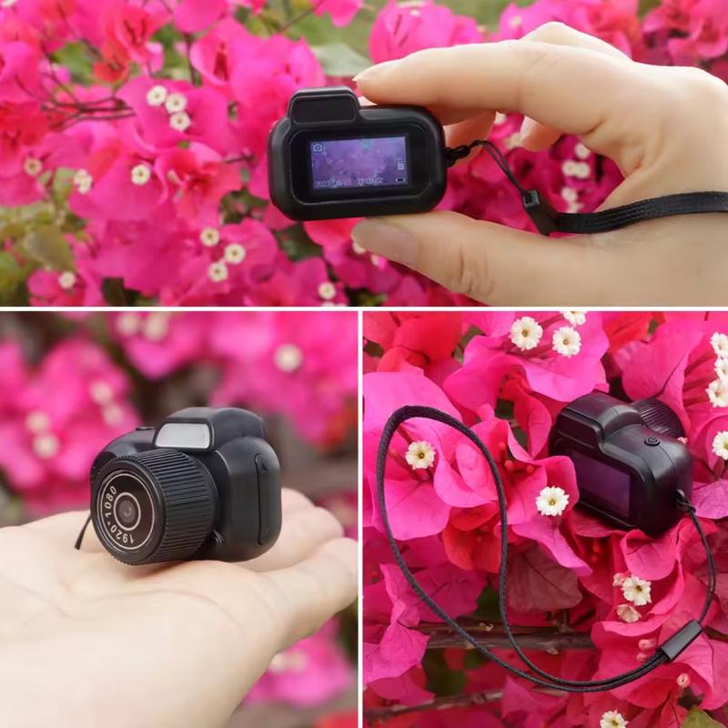 Mini Camera with 0.96in Screen, 1080P Sports Portable Vintage Video Recorder Supports TF Card for Indoor and Outdoor Use - Y3000 Compact Button Automatic Cable Camcorder Memory Micro Recording 4