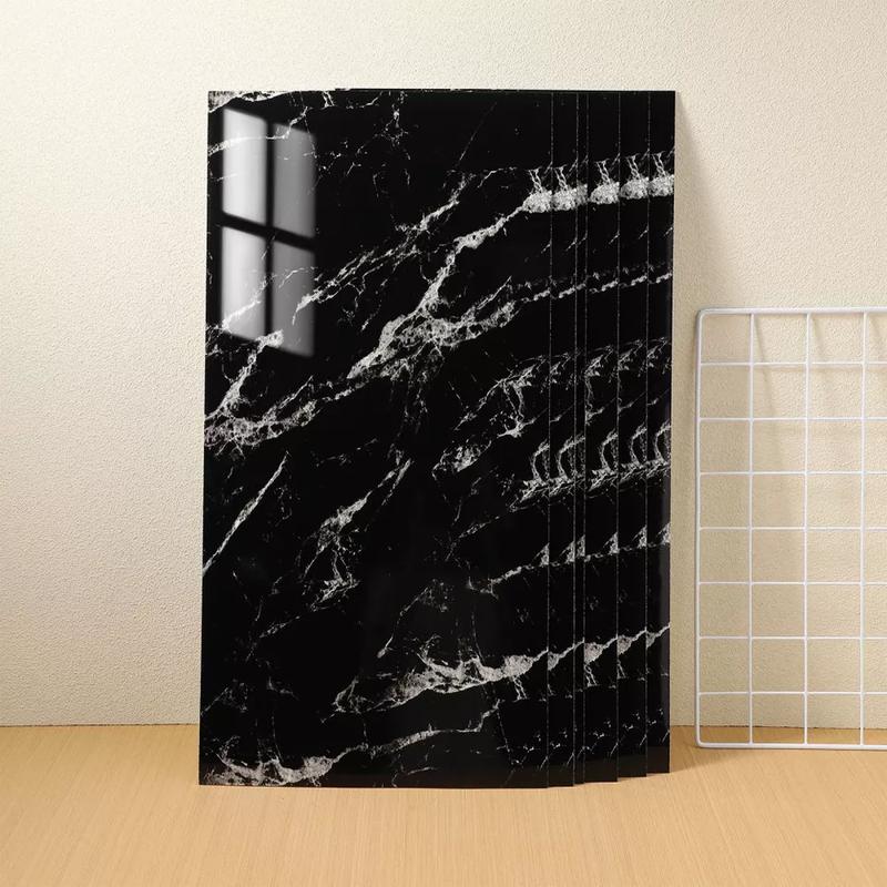 10 Sheets Peel & Stick 3D Tile Stickers Kitchen Bathroom Wall Stickers 60*30CM Decor Decorative Vinyl Decoration 5