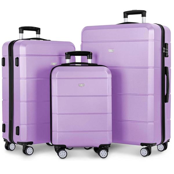 LUGG Travel Suitcase Set - Jetset 3-Piece Hard Shell Luggage, 20" 25" 28" Strong & Lightweight with Secure TSA Lock, Smooth 360° Wheels 7