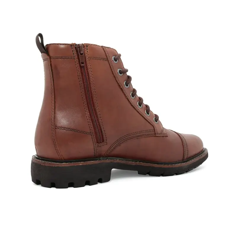 Clarks Batcombe Cap Men’s Leather Boots Brown Lace Up Shoes 26173429 1