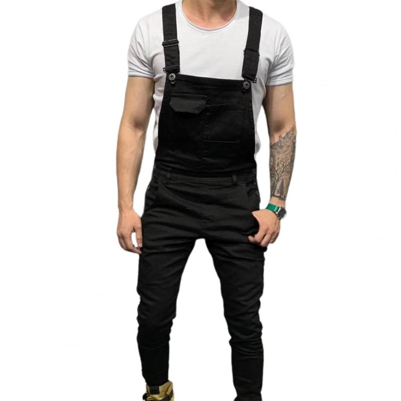 Product Introduction of Streetwear  Casual Full Length Mid Rise Cargo Jumpsuit Men Men Overalls Mid Rise   for Daily Wear 13