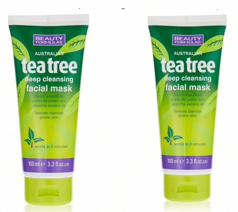 Product Introduction of Beauty Formulas Australian Tea Tree Deep Cleansing Facial Mask ,Beauty Formulas Tea Tree -  Exfoliating Deep Cleansing Foaming Face Cleanser for All Skin Types - Face Exfoliator, Facial Cleanser for Teen, Women, Men, 2 pack 3