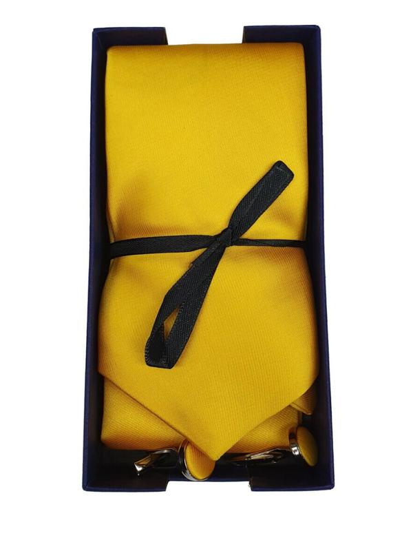 Men's Skinny Tie Classic Satin/Silk Cufflinks Pocket Square Wedding Plain Smart 8