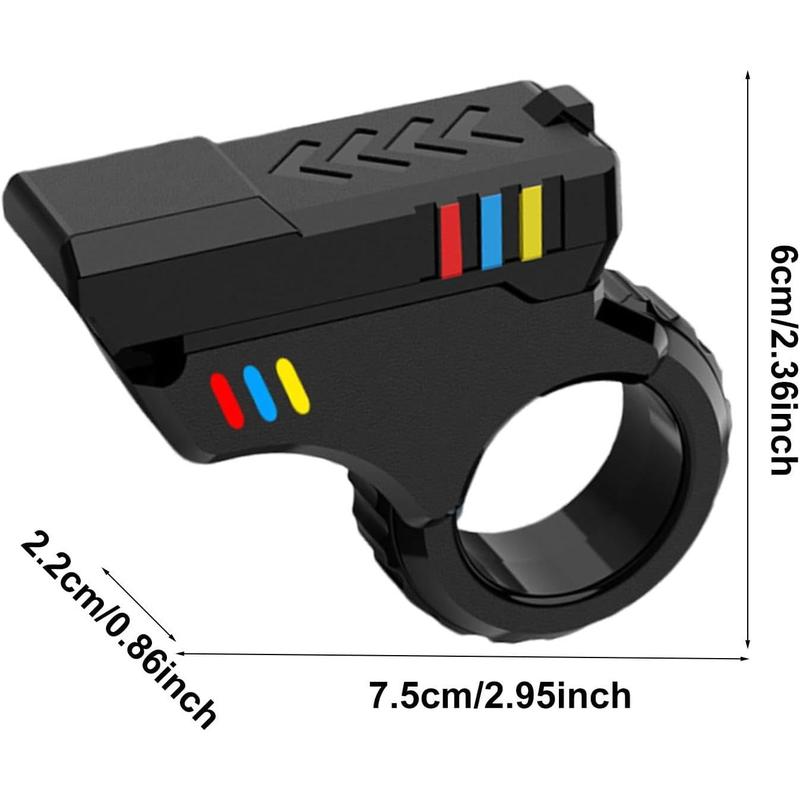 Fidget Slider 3D Printed Fidget Toy Gadget, Fidget Slider Anxieties Toys, Stress Relief Gyro Finger Toy, Ring Fingertip Textured Spinner Slider Fidget for Adults Kids 2