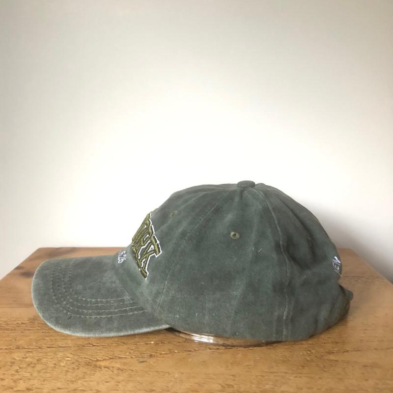 Adjustable Unisex Baseball Cap with New York Embroidered Design and Washed Green / Grey Effect cap cute 5