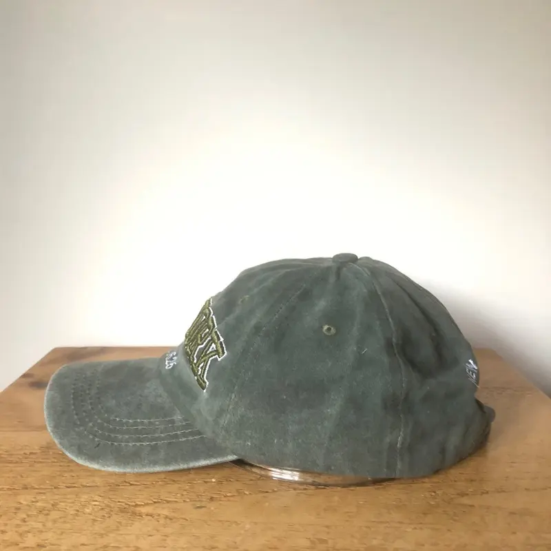 Adjustable Unisex Baseball Cap with New York Embroidered Design and Washed Green / Grey Effect cap cute 5