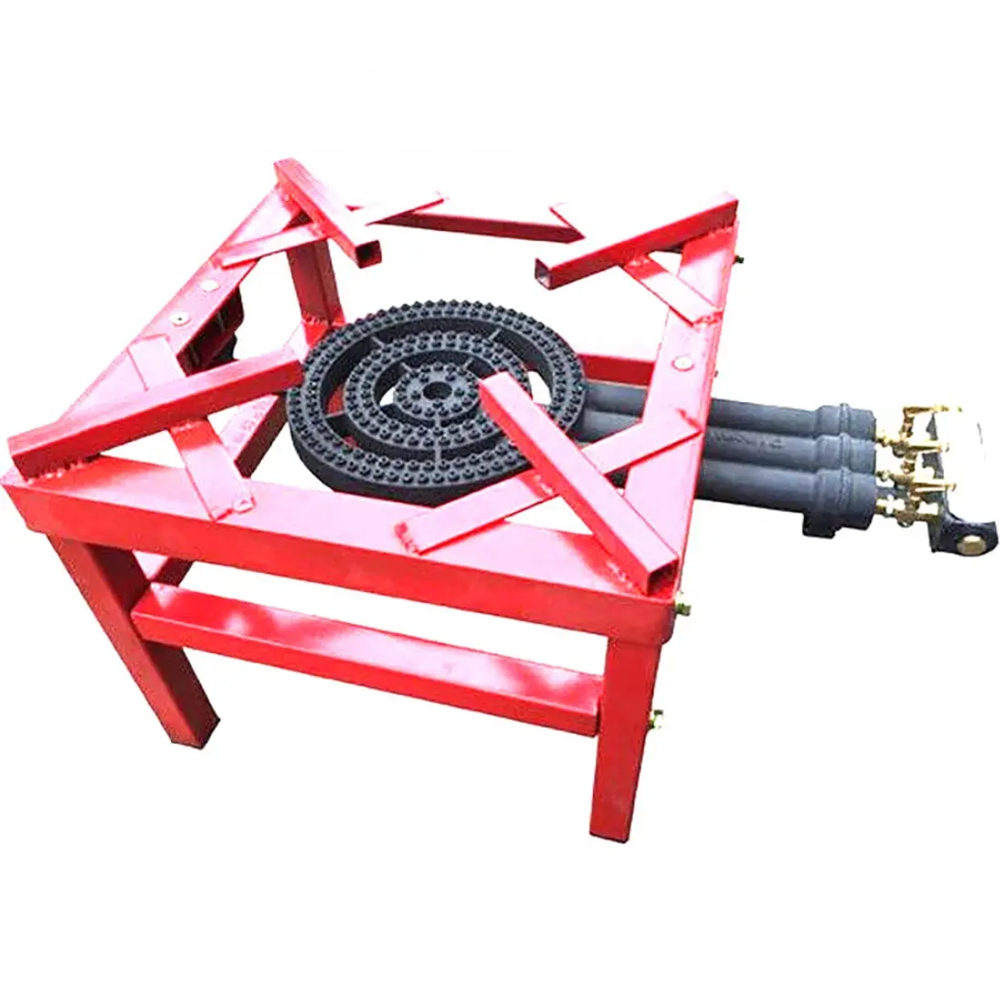 Heavy Duty Cast Iron LPG Gas Stove | 3 Key Red Burner (39x39) | Durable Gas Boiling Ring for Cooking, Frying, & Grilling | Portable & Efficient | Ideal for Home, Outdoor, BBQ & Camping | Reliable Performance for All Culinary Needs