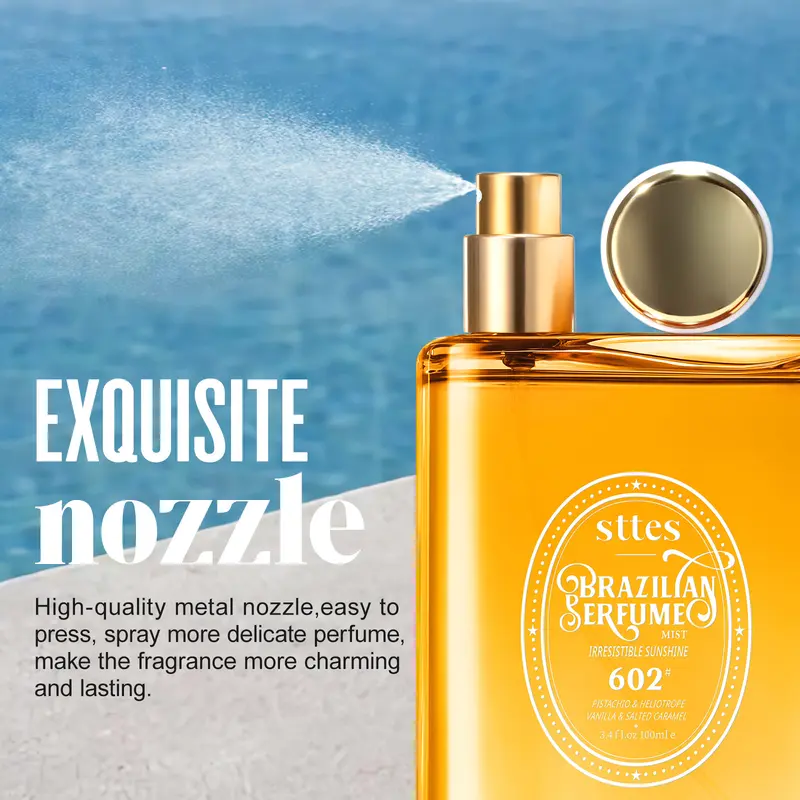 Sttes Perfume  602# - Eau De Perfume 100ml (3.4fl Oz)  vanilla Gourmet tune (Caramel vanilla flavor)  Fragrance Irresistible 7