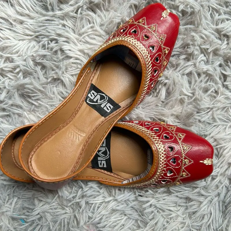 Khussa pumps cutwork summer collection  Women Footwear comfortable Fashion Shoe Flat Flatform Casual Design 2