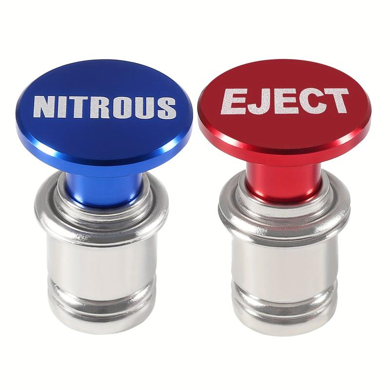 2pcs 12V Car Plug Fire Missile Eject Nit Panic Button Lighter Plug Auto Replacement Accessories Fits Most Vehicles Socket 7