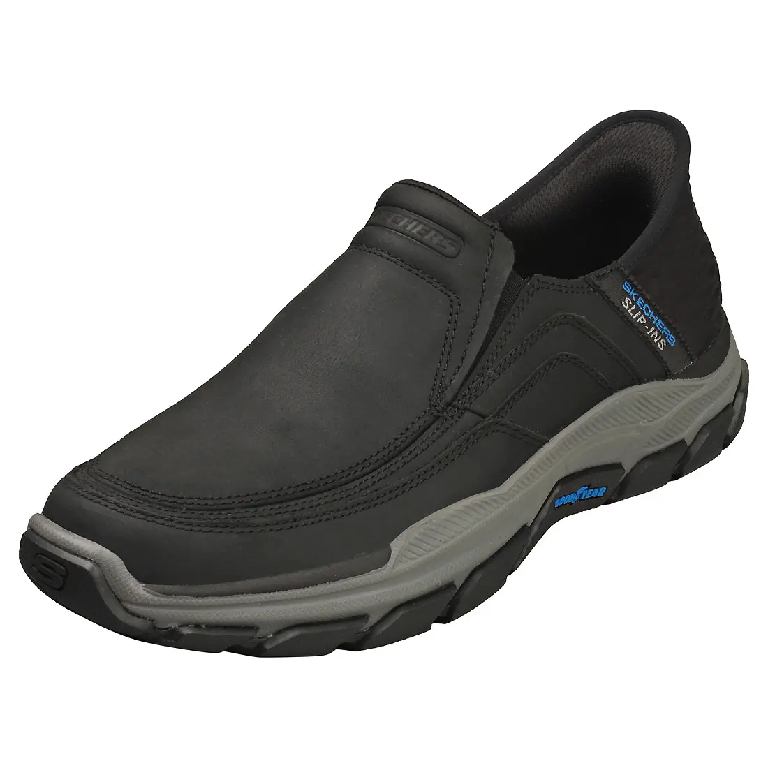 Skechers Slip-ins Respected Mens Slip On Shoes in Black - MPN: 204810-BLK