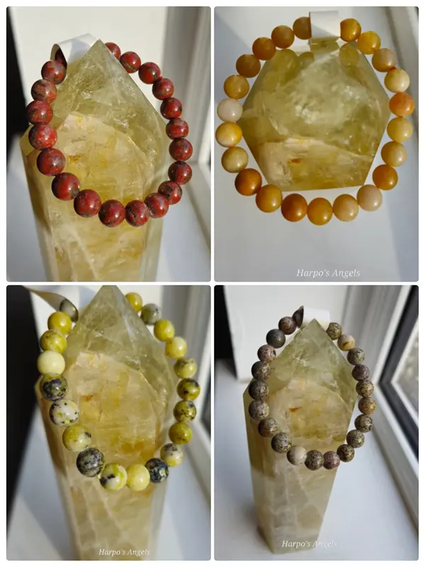 Natural Crystal Chip Round Bead Bracelet Accessory for Women gift jewellery 1