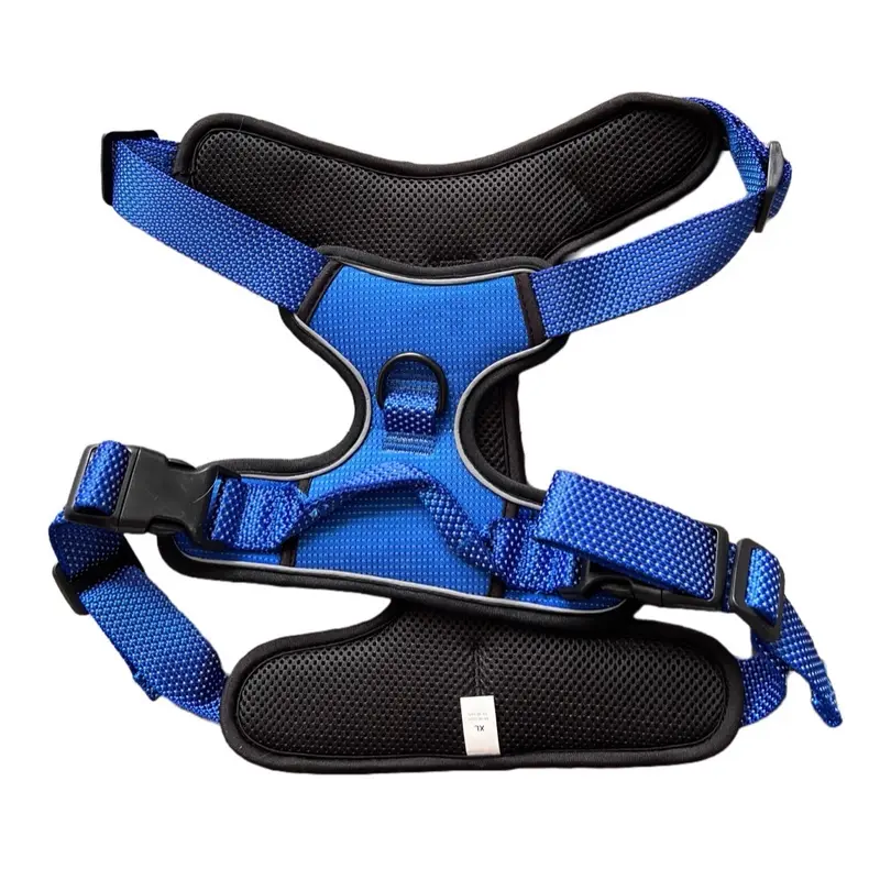 Ponky Dog Harness in Red, Blue and Green. Reflective and anti pull. 4