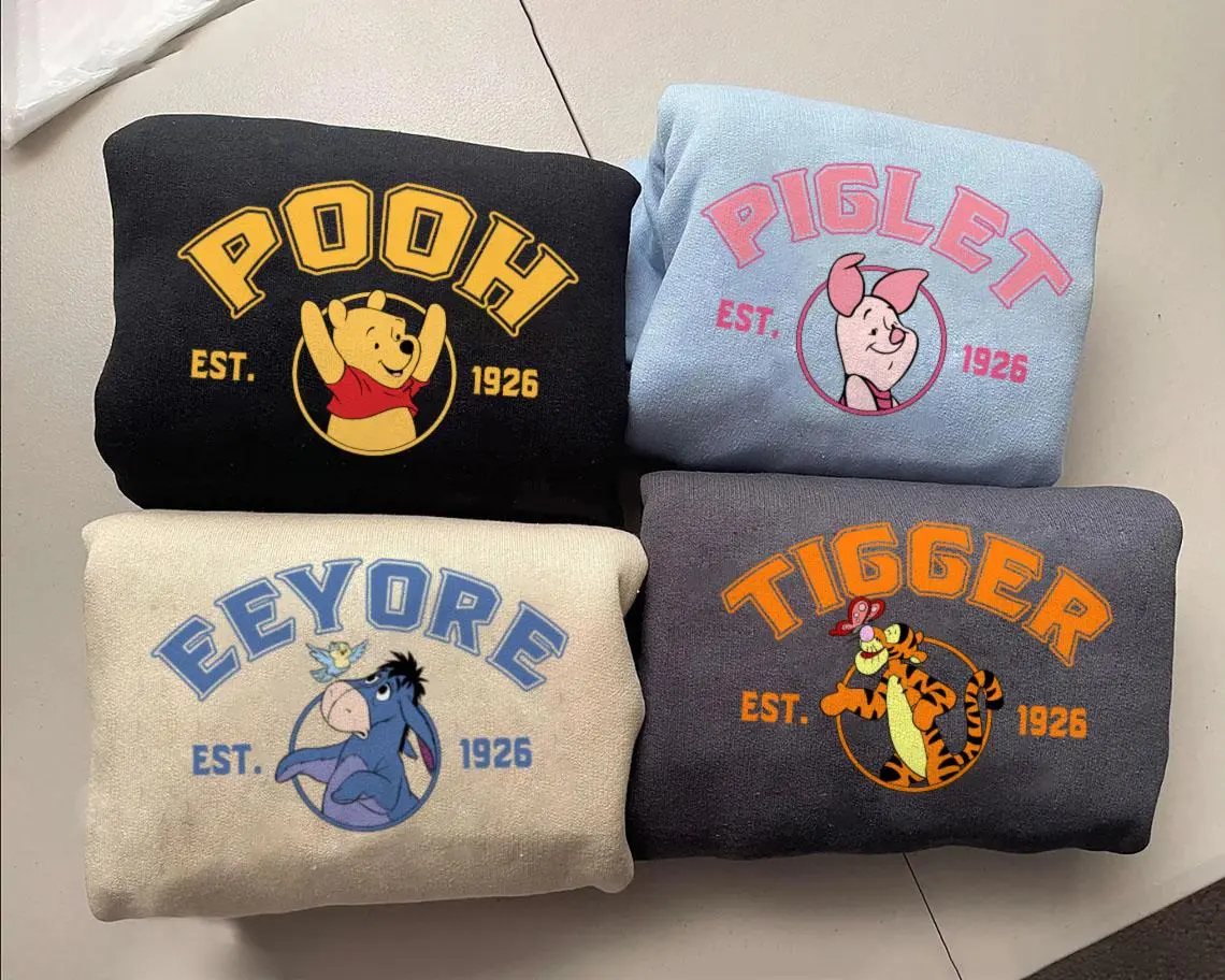 Vintage W.i.n.n.ie the Pooh Character Sweatshirt, Cartoon Movie Shirt, Family Trip Shirt, Birthday Gift PNIS200-203