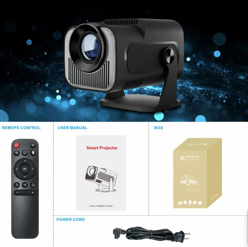 Transpeed Magcubic HY320 Smart Mini Projector 4K 1080P Native Portable DualWiFi6 BT5.0 Cinema Outdoor Portable 180° Rotable Projector Android Audio 8