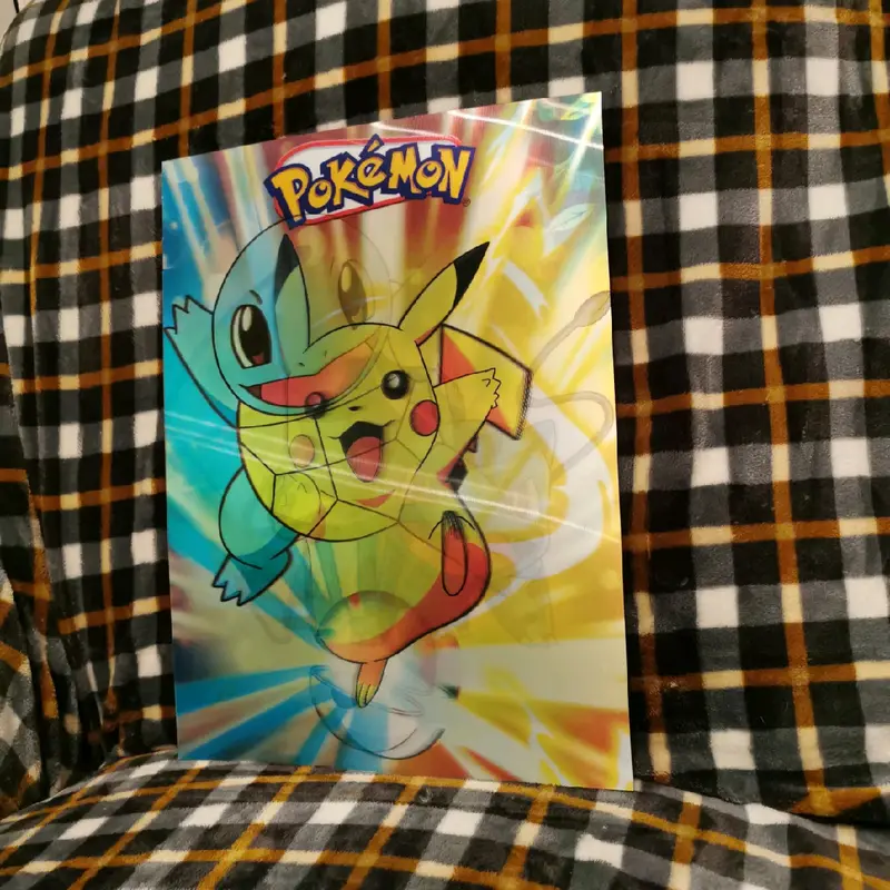 3D lenticular poster of Pokemon - Bulbasaur, Pikachu, Charmander and Squirtle Decor Room Wall Print 4