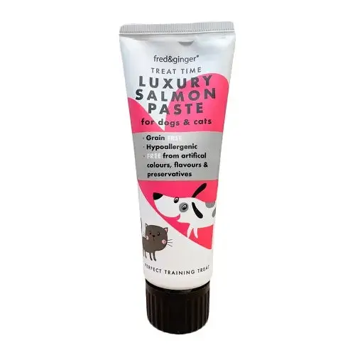 Fred & Ginger Luxury Salmon Paste for Cats and Dogs 75g