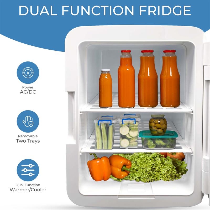 4/10/15L Mini Fridge TableTop Electric Cooler Warmer Portable Ice Box Office Car 5
