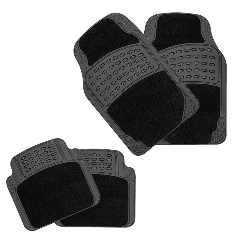 Car mats Floor Mat Liner Universal Non Slip Heavy Duty Rubber Waterproof UKED 2