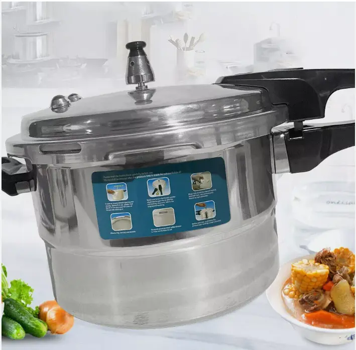 3L 5L 7L LITRE ALUMINIUM PRESSURE COOKER KITCHEN COOKWARE STEAMER POT UK 1
