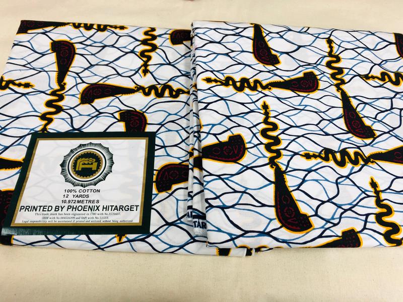 African Ankara Cotton Print Fabric 6 Yards 2