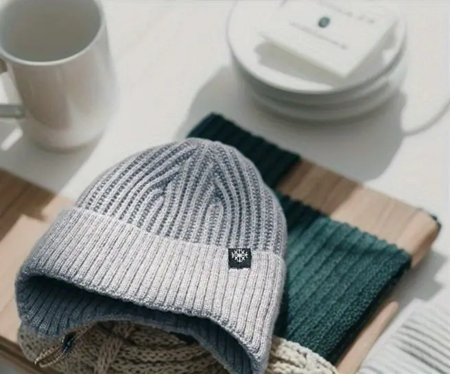 Product Introduction of Men's Winter Coldproof And Warm Hat, Ear Protection Thickened Knitted Beanie Hat & Scarf Set 1