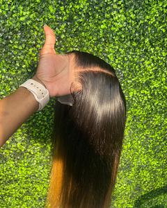 Wear Go Glueless Wigs Human Hair Pre Plucked Pre Cut Straight Transparent Lace Glueless Wig Pre Bleached Tiny Knots Human Hair Wig for Black Women 180%  6X4 9X6 Straight Lace Front Wigs Human Hair
