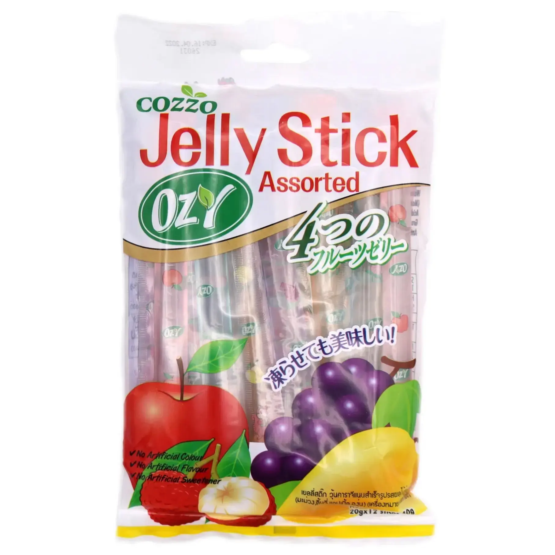 COZZO OZY Fruit Jelly Sticks Assorted 240g