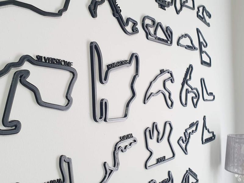 F1 Track Circuit Race Track Collection, 3D Wall Art 1