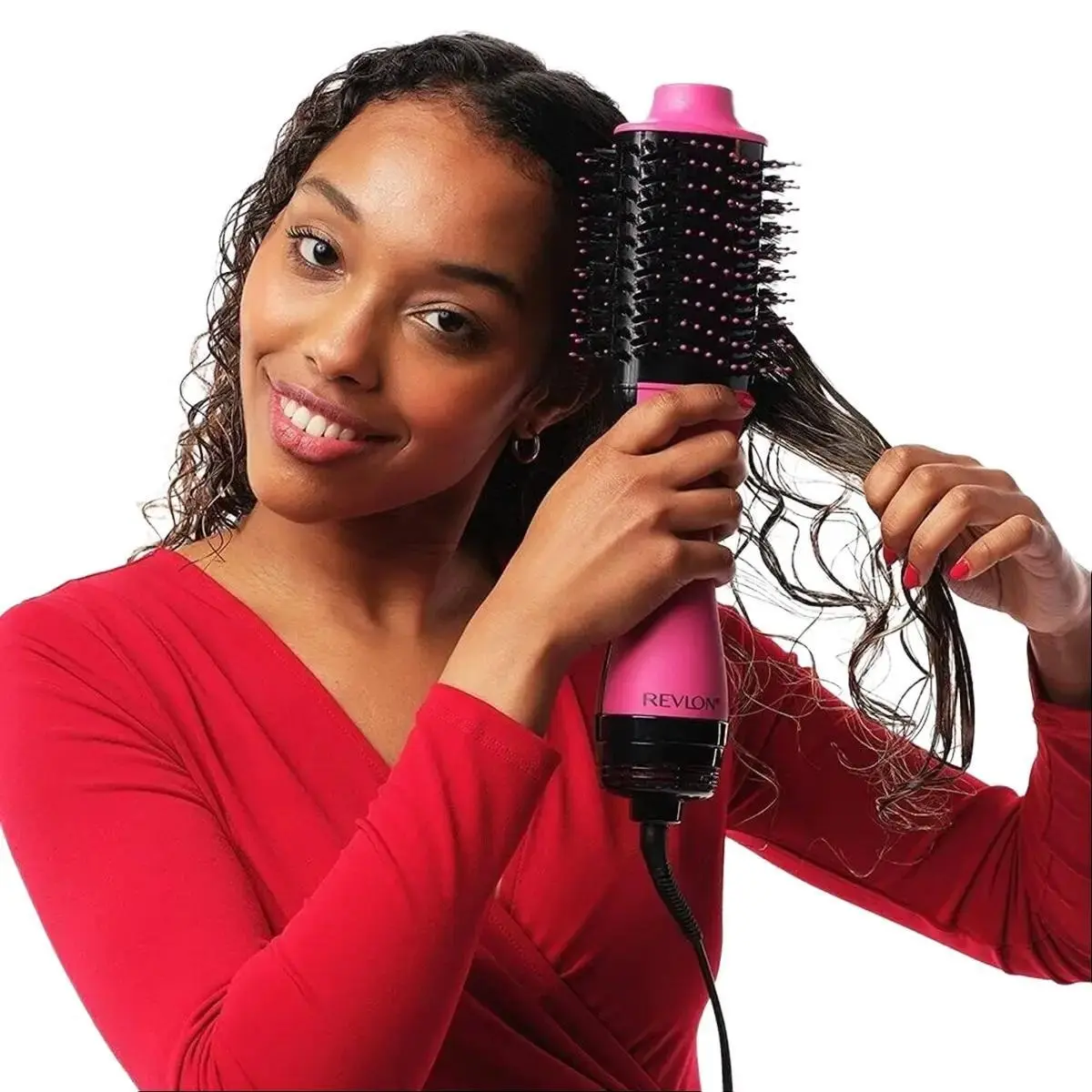 [50% Off] Revlon Hot Air Brush Hair Tools Salon One-Step Hair Dryer and Volumiser - New Pink Edition (One-Step, Ionic and Ceramic Technology, Medium to Long Hair) RVDR5222PUK Manufacturer Warrenty Multifunction Safe