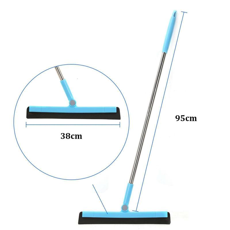 Floor Squeegee Wet Room Tile Cleaning Foam Wiper Extendable Handle Broom For Home cleaning, viral scrubbrush 8