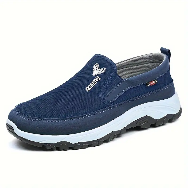 Men's Trendy Slip On Loafer Shoes, Comfy Non Slip Durable Breathable Walking Shoes For Men's Outdoor Activities 2