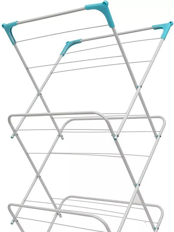3 Tier Airer Clothe Drying Rack Clothe Horse Indoor & Outdoor Non Slip 12M/ 14M 4