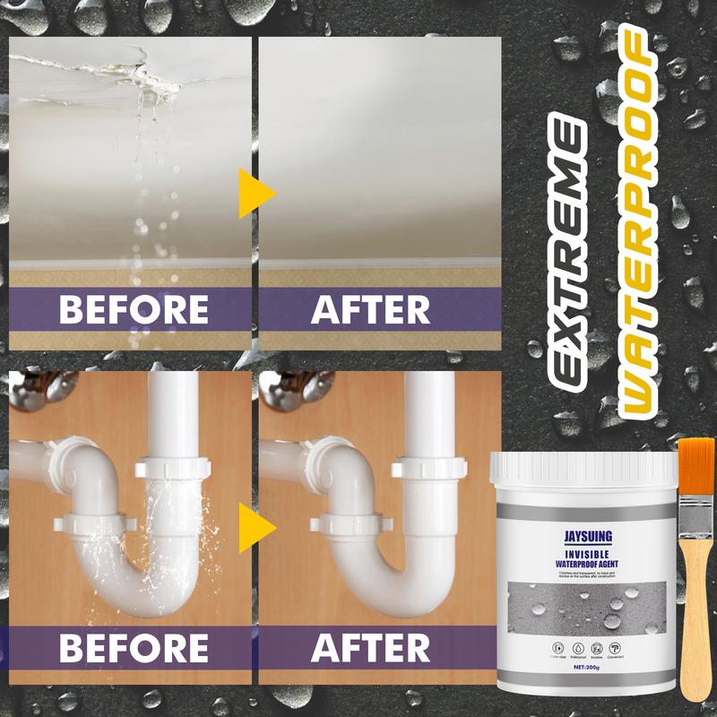 Product Introduction of Jaysuing waterproof glue sealant repairs various water leakage problems. Bathroom and kitchen exterior walls do not need to smash bricks to repair leaks. Paint waterproof glue 8