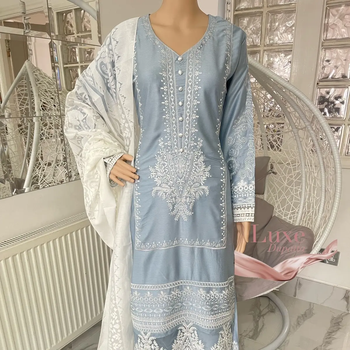 Embroidered suit