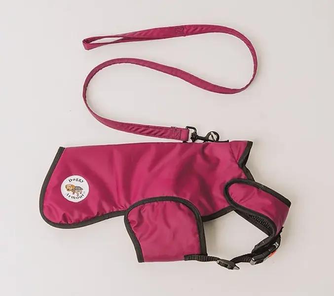 DoggyArmour Pink Bite Resistant Dog Coats, XXS - XL, All Seasons Fabric