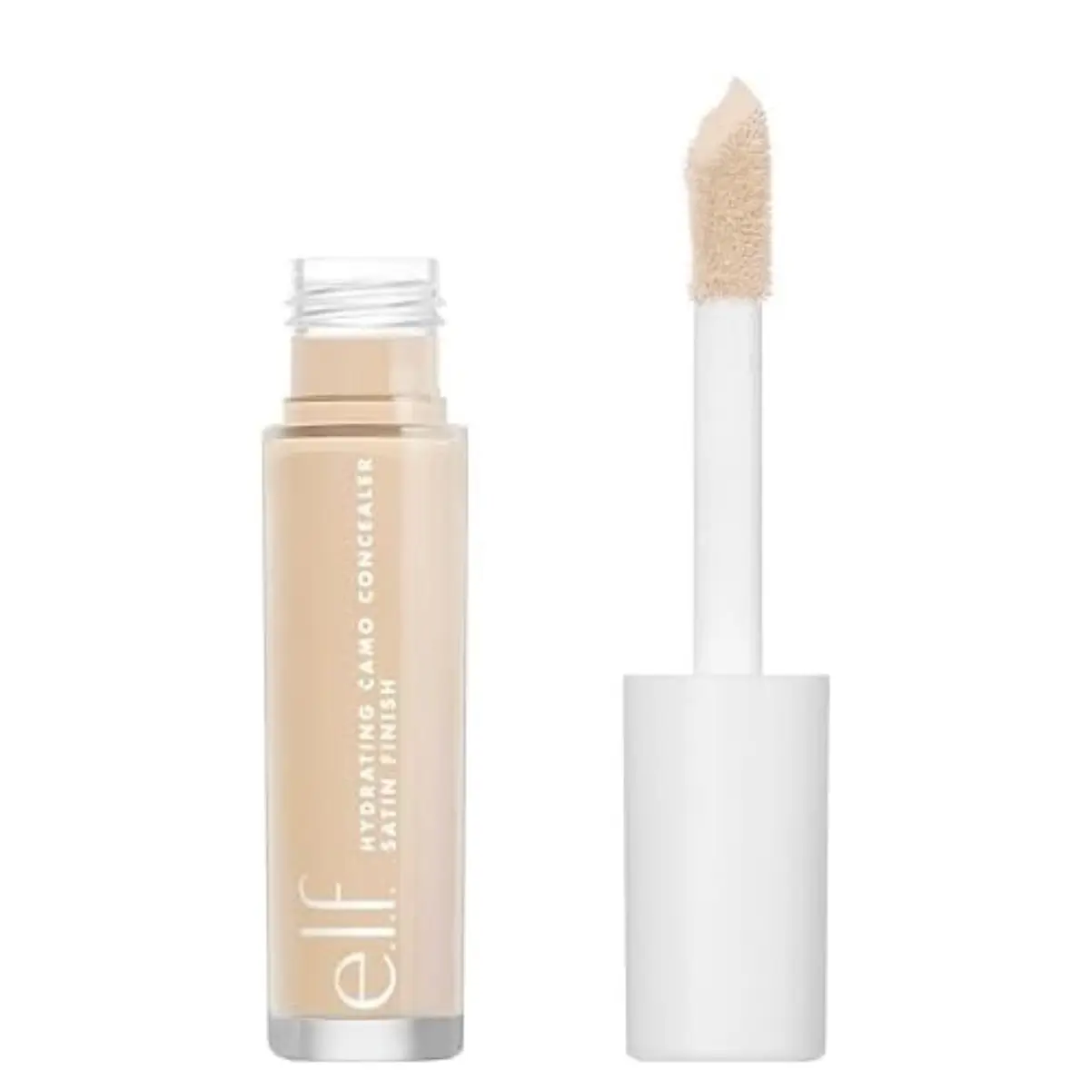e.l.f., Hydrating Camo Concealer, Lightweight, Full Coverage, Long Lasting, Conceals, Corrects, Covers, Hydrates, Highlights, Light Ivory, Satin Finish, 25 Shades, All-Day Wear, 0.20 Fl Oz Foundation Makeup Flawless Radiant