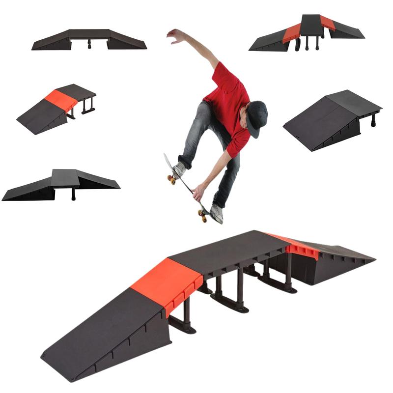 Product Introduction of The Magic Toy Shop 6 in 1 Ramp Set For Skateboard Roller Skates 11